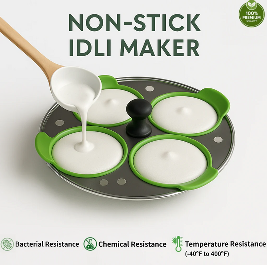 Silicone Idli Steamer Liners : Eco-Friendly & Mess-Free Cooking (Pack of 16)